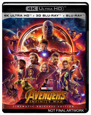 

AVENGERS INFINITY WAR 4K+3D+BLURAY(4K(UHD) Blu-ray English)