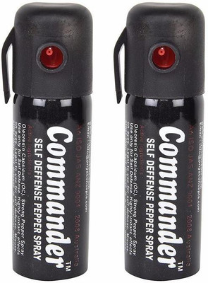 

Commander Self Defense Women Safety upto 10 feet Range Dispensable Combo Pack 2 Pepper Stream Spray