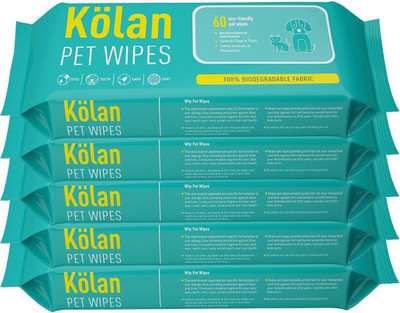 

Kolan Eco- Friendly Pet Ear Eye Wipes(Pack of 5)