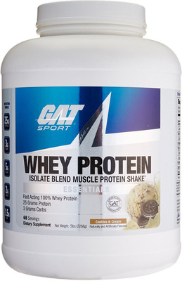

GAT Isolate Blend Whey Protein(2.26 g, Cookies & Cream)