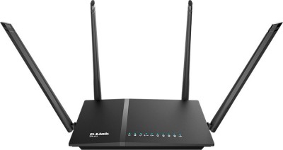 D-Link DIR-825 AC1200 Wi-Fi Gigabit 1200 Mbps Router  (Black, Dual Band)