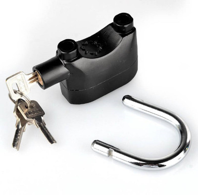 

MobFest nti-Theft Security Alarm Padlock Safety Lock(Black)