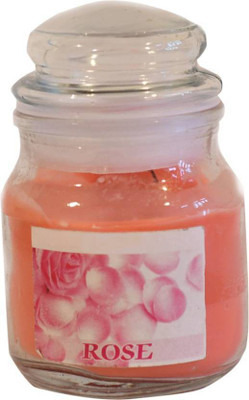 

Manogyam Highly Fragranced ROSE Fields Wax Jar Candle wITH Scented(200 ml)