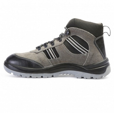 

nvcollections Allen Cooper AC-1157 Steel Toe Hi-Ankle Safety Outdoor Shoes For Men Boots For Men(Grey, Gray & black