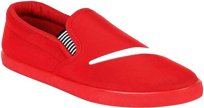 

Clymb Slip On Sneakers For Men(Red, White