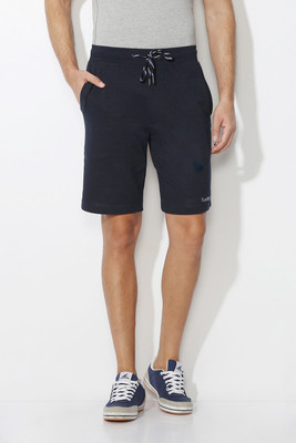 van-heusen-solid-men-dark-blue-regular-shorts