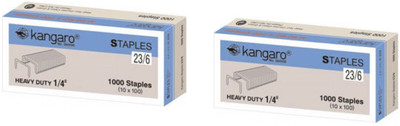 

Kangaro Heavy Duty 1/4 23-6H 23-6H Stapler Pins(Set of 1000, Silver)