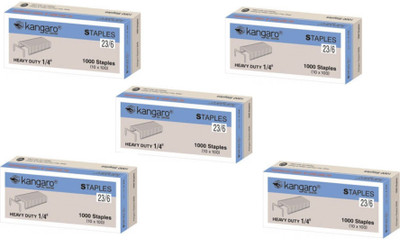 

Kangaro Heavy Duty 1/4 23-6H 23-6H Stapler Pins(Set of 1000, Silver)