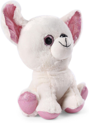 

My Baby Excels Chihuahua Puppy Plush With Sparkle Eyes & Ears - White 22cm - 22 cm(White)