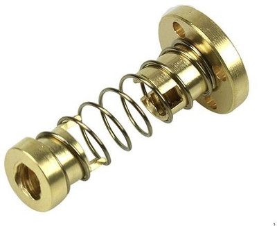 

TECHNOLOGYBAZAR 2 set T8 Anti Backlash Spring Nut for 8mm Threaded Rod Lead Screw 3D Printer Toy Accessory(lead screw Gold)