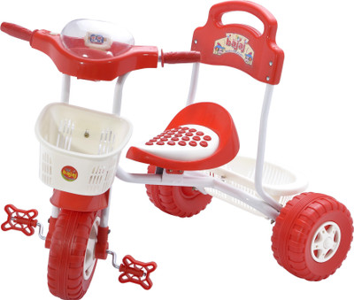

STEPUPP BABY TRICYCLE FOR KIDS WITH BACK BASKET WITH MUSICAL KIDS TRICYCLE RED,WHITE COLOUR KIDS TRICYCLE RECOMMENDED TRICYCLE FOR BABY GIRL OR TRICYCLE FOR BABY BOY OR TRICYCLE FOR TODDLER GIRL OR TRICYCLE FOR TODDLER BOY RECOMMENDED FOR TODDLER 1,2,3,4,