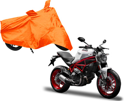 AUTO PEARL Two Wheeler Cover for Ducati(Monster 796 S2R, Orange)