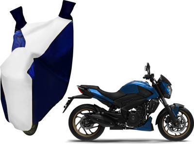 AUTO PEARL Two Wheeler Cover for Bajaj(GS, White, Blue)