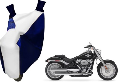 AUTO PEARL Two Wheeler Cover for Harley Davidson(Diavel, White, Blue)