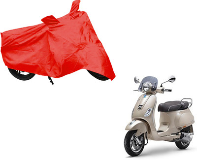AUTO PEARL Two Wheeler Cover for Piaggio(Vespa, Red)