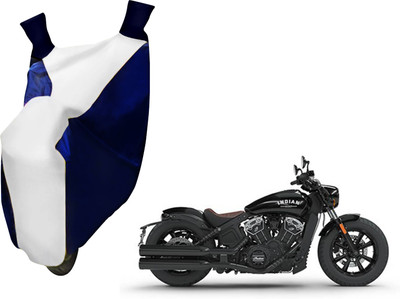AUTO PEARL Two Wheeler Cover for LML(Bobber 350, White, Blue)