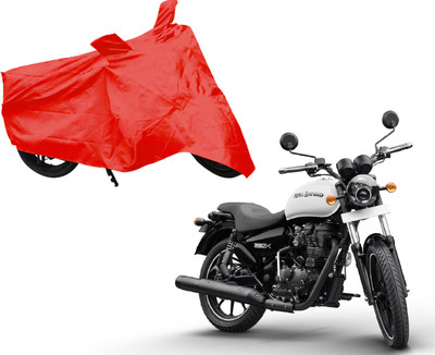 AUTO PEARL Two Wheeler Cover for Royal Enfield(Thunderbird 350, Red)