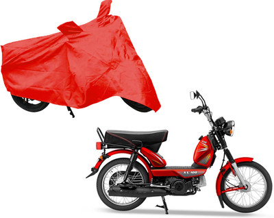 AUTO PEARL Two Wheeler Cover for TVS(Heavy Duty Super XL, Red)