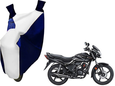 AUTO PEARL Two Wheeler Cover for Hero(Passion Xpro, White, Blue)