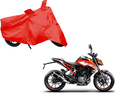AUTO PEARL Two Wheeler Cover for KTM(Duke 200, Red)