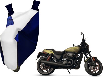 AUTO PEARL Two Wheeler Cover for Harley Davidson(Diavel, White, Blue)