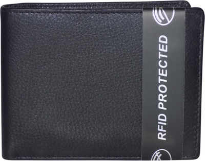 

Kan Men Casual Black Genuine Leather Wallet(5 Card Slots)