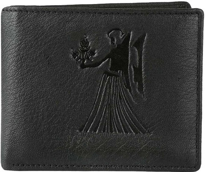 

Justrack Men Black Genuine Leather Wallet(1 Card Slot)