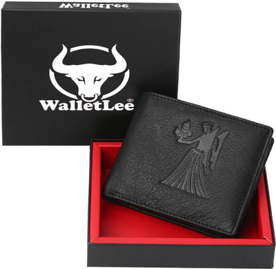 

WalletLee Men Black Genuine Leather Wallet(1 Card Slot)