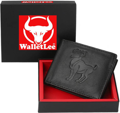 

WalletLee Men Black Genuine Leather Wallet(1 Card Slot)