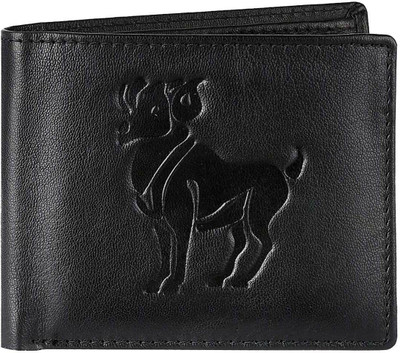 

Justrack Men Black Genuine Leather Wallet(1 Card Slot)