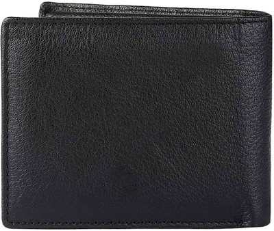 

Justrack Men Black Genuine Leather Wallet(1 Card Slot)