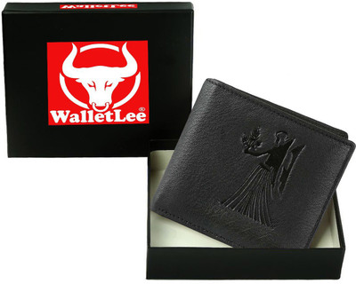

WalletLee Men Black Genuine Leather Wallet(1 Card Slot)