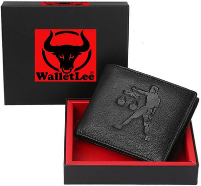 

WalletLee Men Casual Black Genuine Leather Wallet(2 Card Slots)