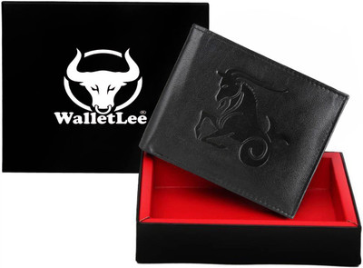 

WalletLee Men Casual Black Genuine Leather Wallet(2 Card Slots)
