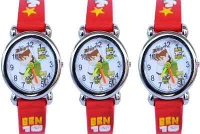 

Arihant Retails Ben10 Kids Watch AR-18 (Also best for Birthday gift and return gift for kids) Pack of 3, Watch - For Boys & Girls