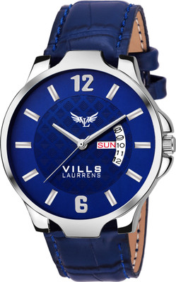 

Vills Laurrens VL-1126 Blue Day and Date Strap Watch - For Men