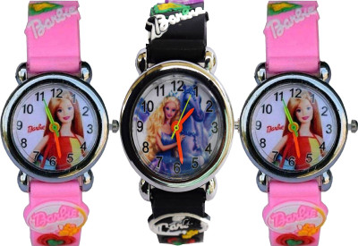 

Arihant Retails Barbie Kids Watch AR-18 (Also best for Birthday gift and return gift for kids) Pack of 3, Watch - For Boys & Girls