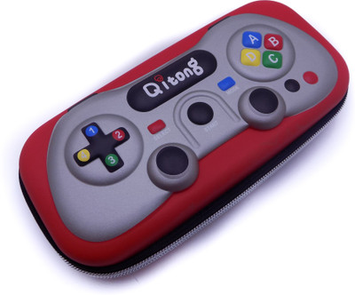

CARRY ON GAME CONSOLE KEYBOARD Art Canvas Pencil Box(Set of 1, Red)