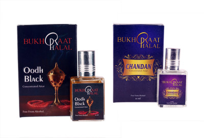 

RACKDACK Bukhraat Halal Oriental Treat Alcohol free Chandan & Oudh Black Floral Attar(Musk Arabia)