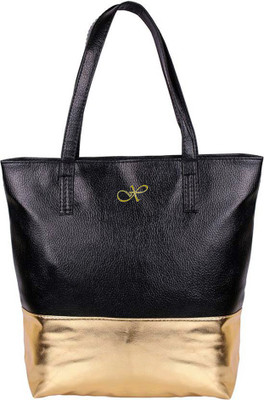 

xpressions Luxury-Totes-Shoppers Waterproof Multipurpose Bag(Black, 12 inch)