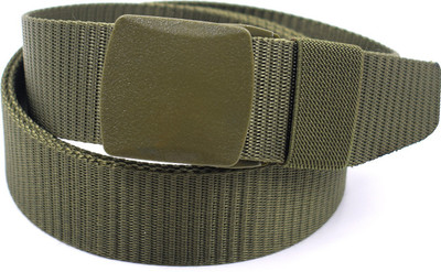 

LEX TAVIS Men & Women Casual Green Nylon Belt, Military green