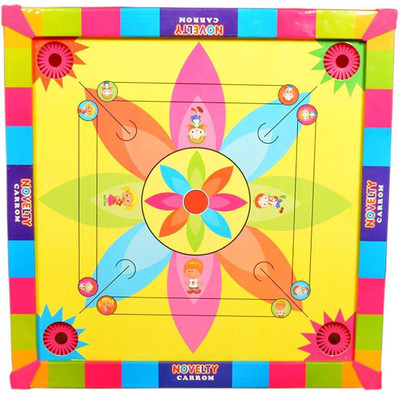 

Qweezer ( CARROM BOARD SIZE 50 X 50 CM ) & ludo GAME with [ Free carrom board powder ] 50 cm Carrom Board(Multicolor)