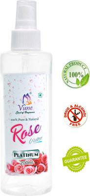 

Vune 100% Organic & Natural Platinum Rose Water -200 ml(200 ml)