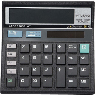 

Generic 512 Z.M Calculator Full Functions Auto Reply 00 Option With 2 Power Feature Correction Option Business Calculator Basic Calculator(12 Digit)