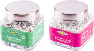 

Dizzle Rajsi Khus, Rajsi Gulab Rose, Mint Mouth Freshener(Pack of 2)