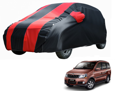 Fit Fly Car Cover For Mahindra Xylo (With Mirror Pockets)(Black, Red)