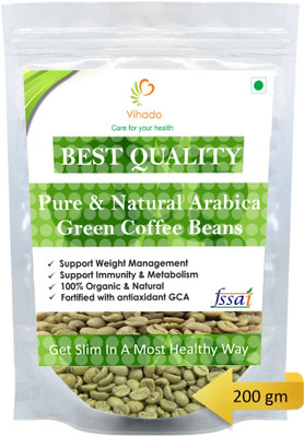 

VIHADO Best Quality Luxurious Green Coffee Beans For Weight/Fat Loss Instant Coffee 200 g