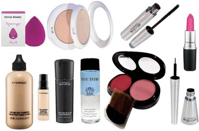 

divas beauty Sponge Puff &Mac Face&Body Foundation&Brooke Candy Eyeliner&Mascara&Pink Lipstick,Marine Compact,Pro Longwear Concealer,Pink Shade Blusher&Sponge Puff&Bobbi Brown Makeup Remover&Face Serum(Set of 10)
