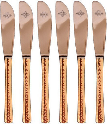

IndianArtVilla IAV-C-2-199 Copper Butter Spreader Set(Pack of 6)