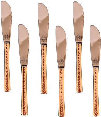 

IndianArtVilla Set of 6 Knife Steel, Copper Cutlery Set(Pack of 6)